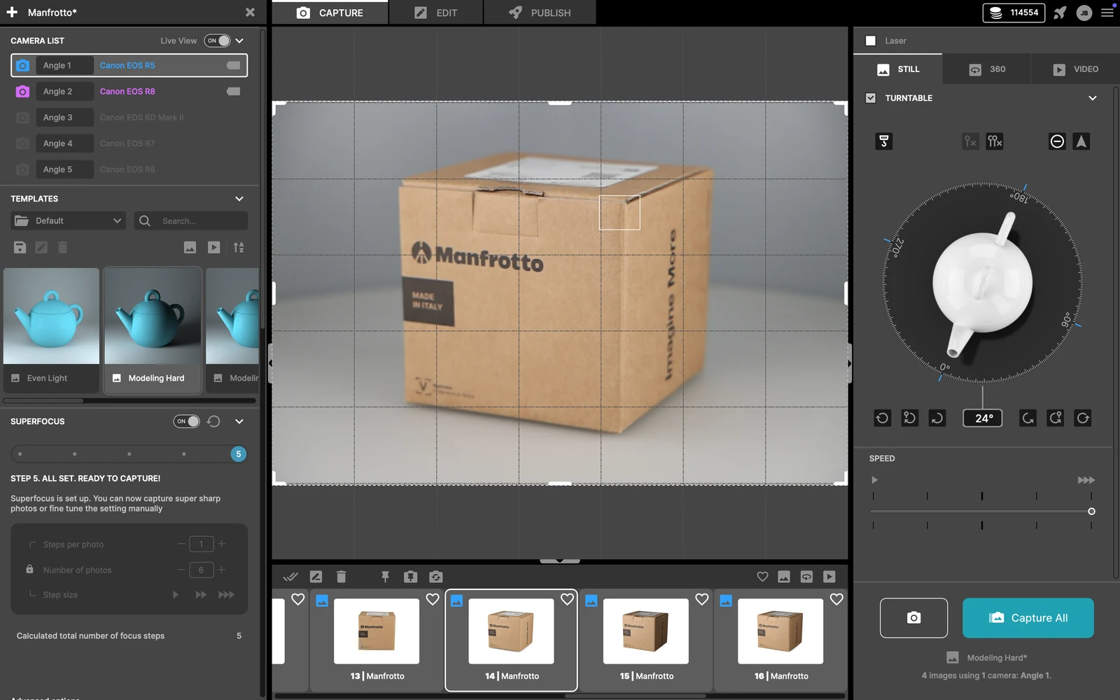 Industrial content capture process preview