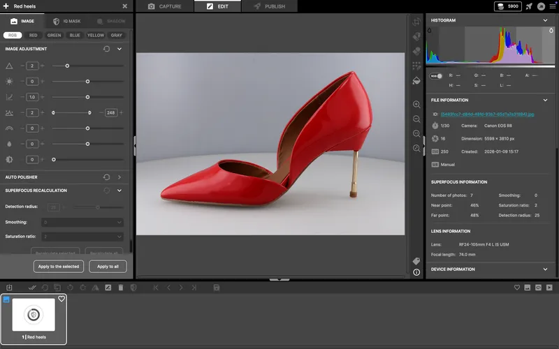 Let AI Masking process the image